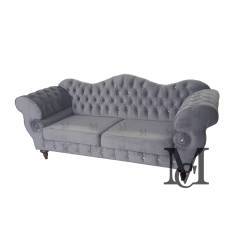 sofa pluszowa z kryształkami w stylu glamourre