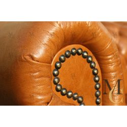 Sofa Classic Chesterfield 3-osobowa - 100% skóra naturalna